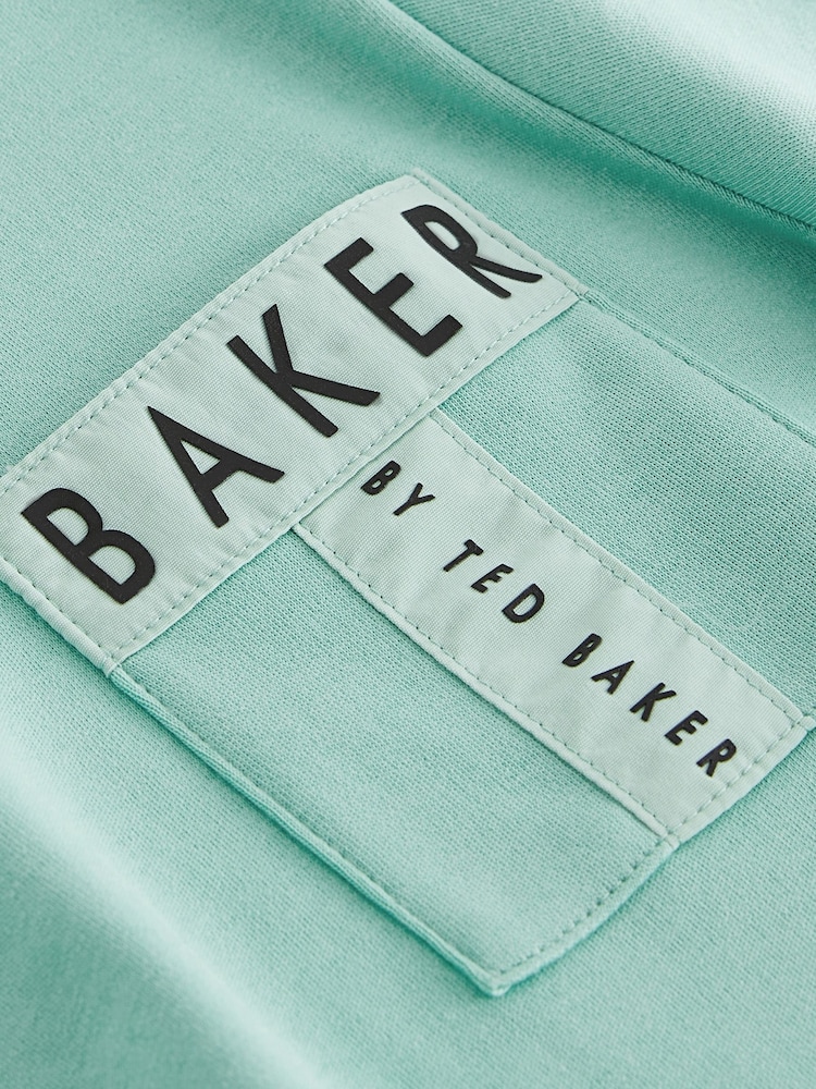 Baker by Ted Baker Nylon Pocket 100% Cotton T-Shirt - Image 8 of 8