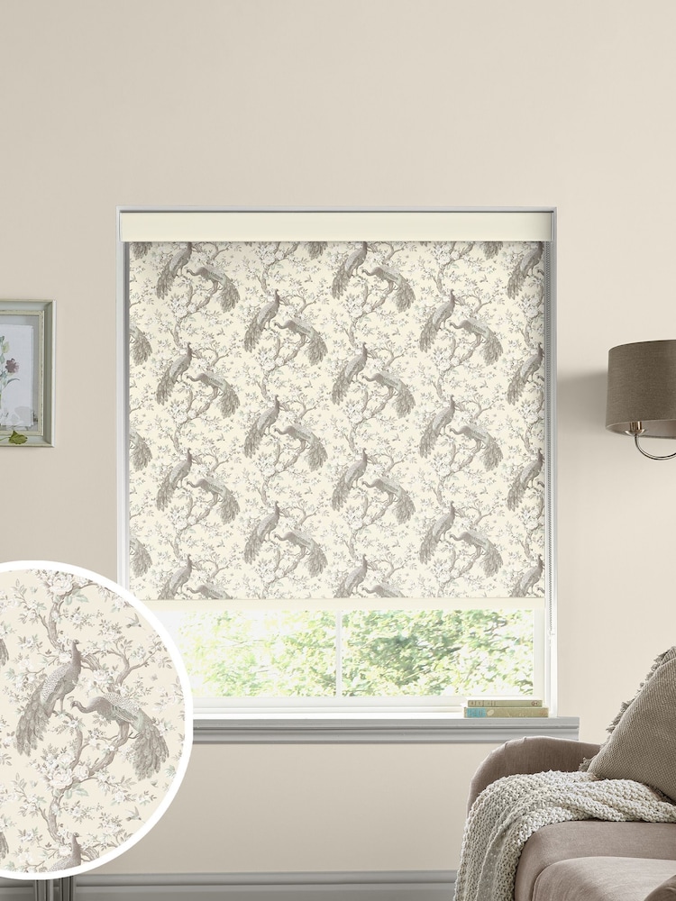 Laura Ashley Natural Belvedere Made to Measure Roller Blind - Image 1 of 5