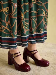 Joules Rosa Green Printed Maxi Shirt Dress - Image 6 of 8