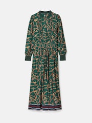 Joules Rosa Green Printed Maxi Shirt Dress - Image 8 of 8