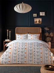 Copenhagen Home Multi Halloween Stripe Duvet Cover and Pillowcase Set - Image 2 of 2