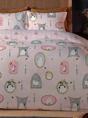 Copenhagen Home Pink Foraging Mushrooms Duvet Cover and Pillowcase Set - Image 1 of 2