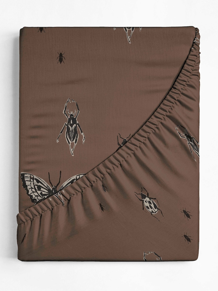 Copenhagen Home Mocha Halloween Pendle Fitted Sheet - Image 3 of 3 Copenhagen Home Mocha Halloween Pendle Fitted Sheet - Image 3 of 3