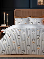 Copenhagen Home Grey Halloween Frames Duvet Cover and Pillowcase Set - Image 2 of 2