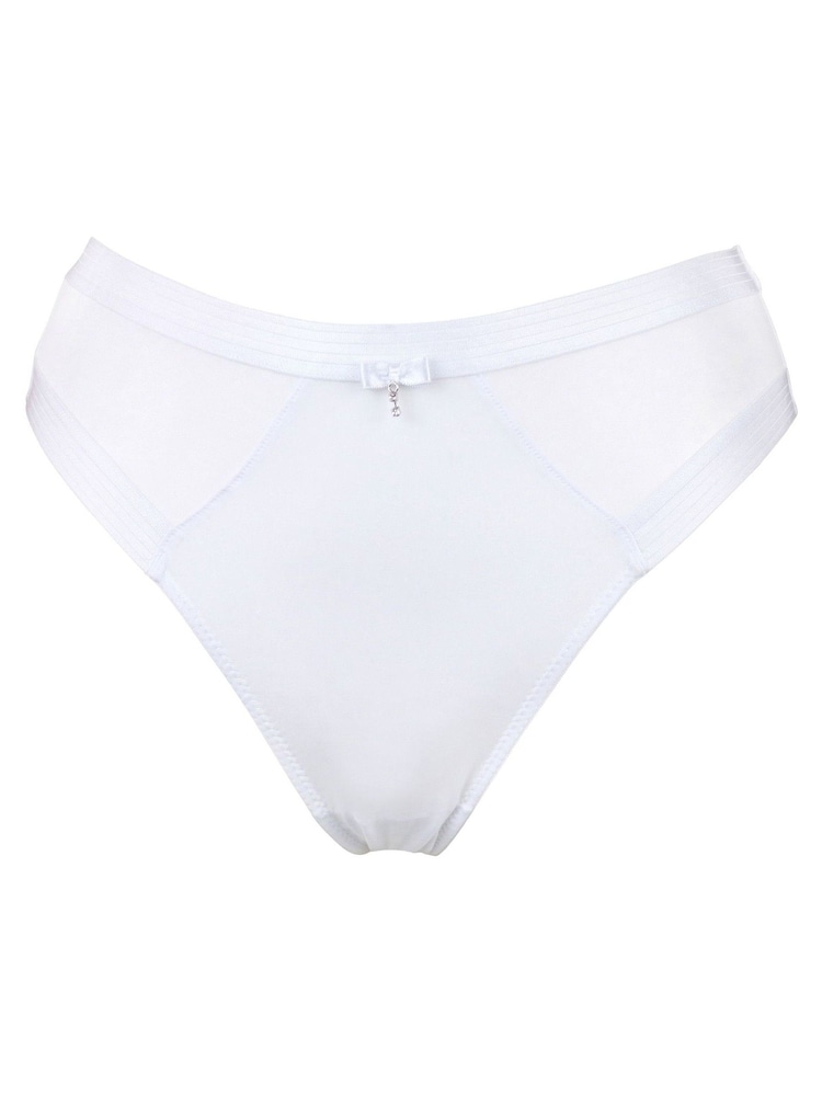 Pour Moi White Viva Luxe High Leg Briefs - Image 2 of 3