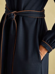 Joules Thea Navy Ponte Long Sleeve Dress - Image 2 of 6
