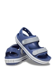Crocs Navy Toddler Crocband Sandals - Image 3 of 7