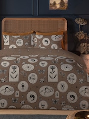 Copenhagen Home Mocha Halloween Pendle Duvet Cover and Pillowcase Set - Image 1 of 3