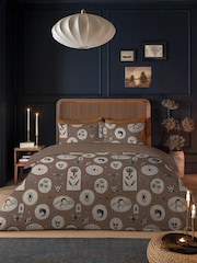 Copenhagen Home Mocha Halloween Pendle Duvet Cover and Pillowcase Set - Image 2 of 3