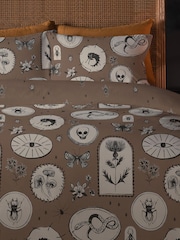 Copenhagen Home Mocha Halloween Pendle Duvet Cover and Pillowcase Set - Image 3 of 3
