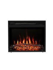 Be Modern Black Rodwell 22" Inset Wall Mounted Electric Fire - Image 3 of 6
