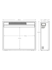 Be Modern Black Rodwell 22" Inset Wall Mounted Electric Fire - Image 4 of 6