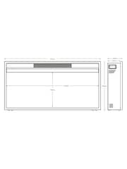 Be Modern Black Throwpoint Electric Stove Log Bed - Image 3 of 6