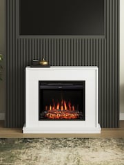Be Modern Ash White Salehurst Electric Fireplace - Image 1 of 6