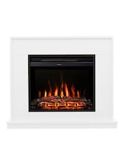 Be Modern Ash White Salehurst Electric Fireplace - Image 3 of 6