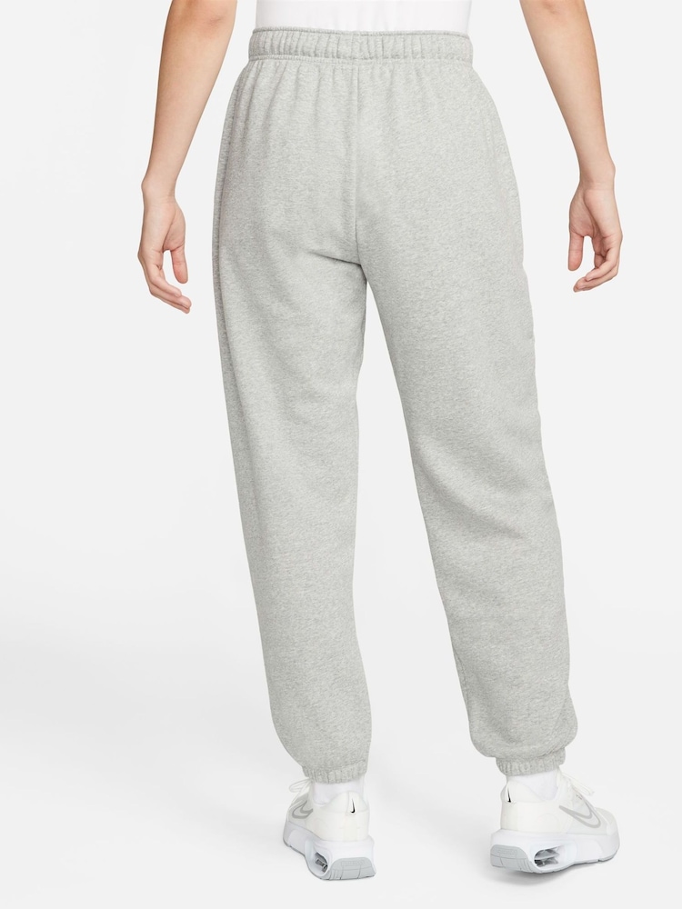 Nike Grey Oversized Mid Rise Club Fleece Sweatpants - Image 2 of 6