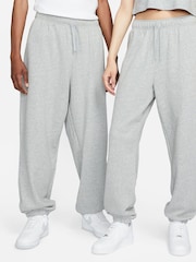Nike Grey Oversized Mid Rise Club Fleece Sweatpants - Image 3 of 6