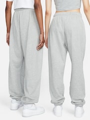Nike Grey Oversized Mid Rise Club Fleece Sweatpants - Image 4 of 6
