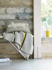 Scion Silver Mr Fox Stripe Throw - Image 1 of 2