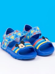 Vanilla Underground Blue Kids Mickey Mouse Character Sandals - Image 1 of 5