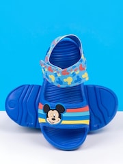 Vanilla Underground Blue Kids Mickey Mouse Character Sandals - Image 2 of 5