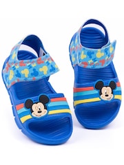Vanilla Underground Blue Kids Mickey Mouse Character Sandals - Image 4 of 5