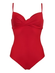 Pour Moi Red Free Spirit Swimsuit - Image 4 of 4