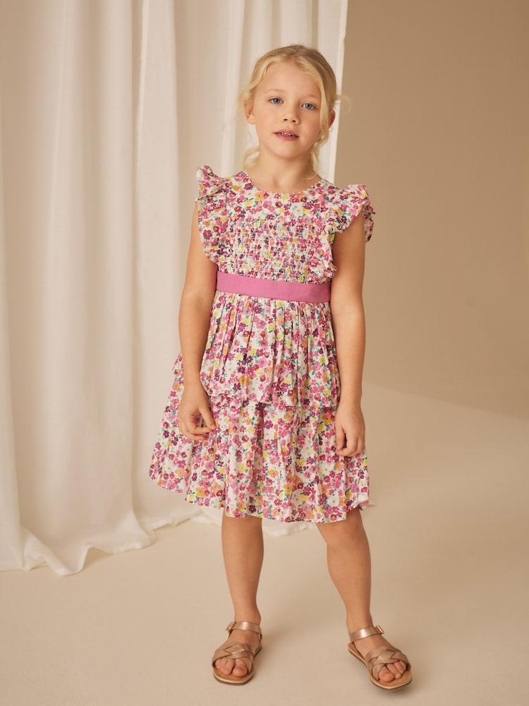 Laura Ashley Purple Ancroft Bow Detail Prom Dress - Image 1 of 10