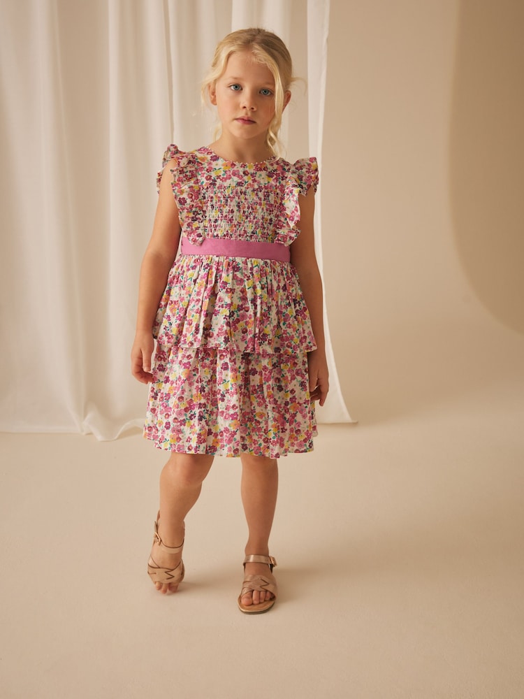 Laura Ashley Purple Ancroft Bow Detail Prom Dress - Image 2 of 10