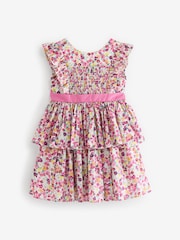 Laura Ashley Purple Ancroft Bow Detail Prom Dress - Image 7 of 10