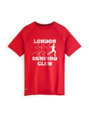 Stitch Style Personalized 'Running Club' Short Sleeve T-Shirt - Image 1 of 4