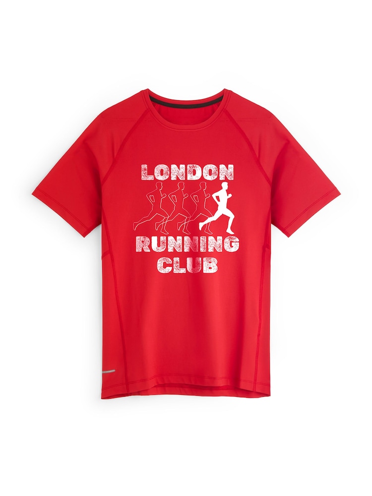 Stitch Style Personalized 'Running Club' Short Sleeve T-Shirt - Image 1 of 4