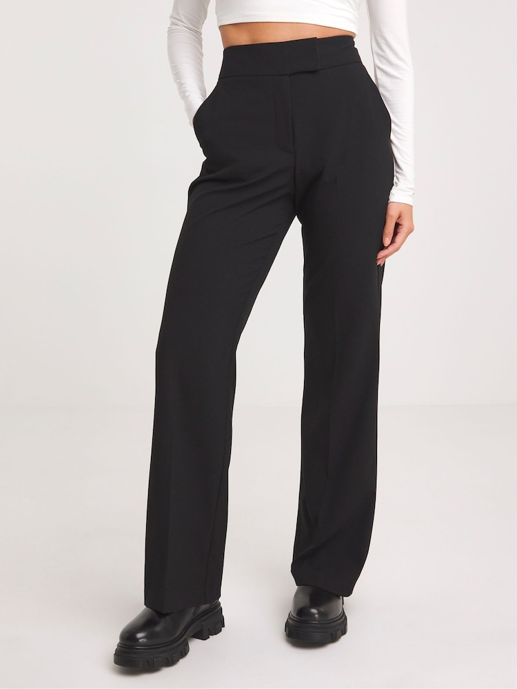 Simply Be Black Magisculpt Bootcut Trousers Regular Length - Image 1 of 4
