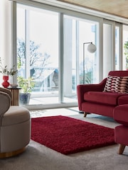 Red Premium Cosy Shaggy Rug - Image 1 of 6