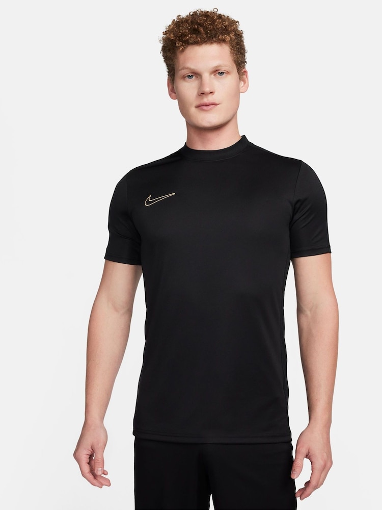 Nike Black/Grey Dri-FIT Academy Training T-Shirt - Image 1 of 5