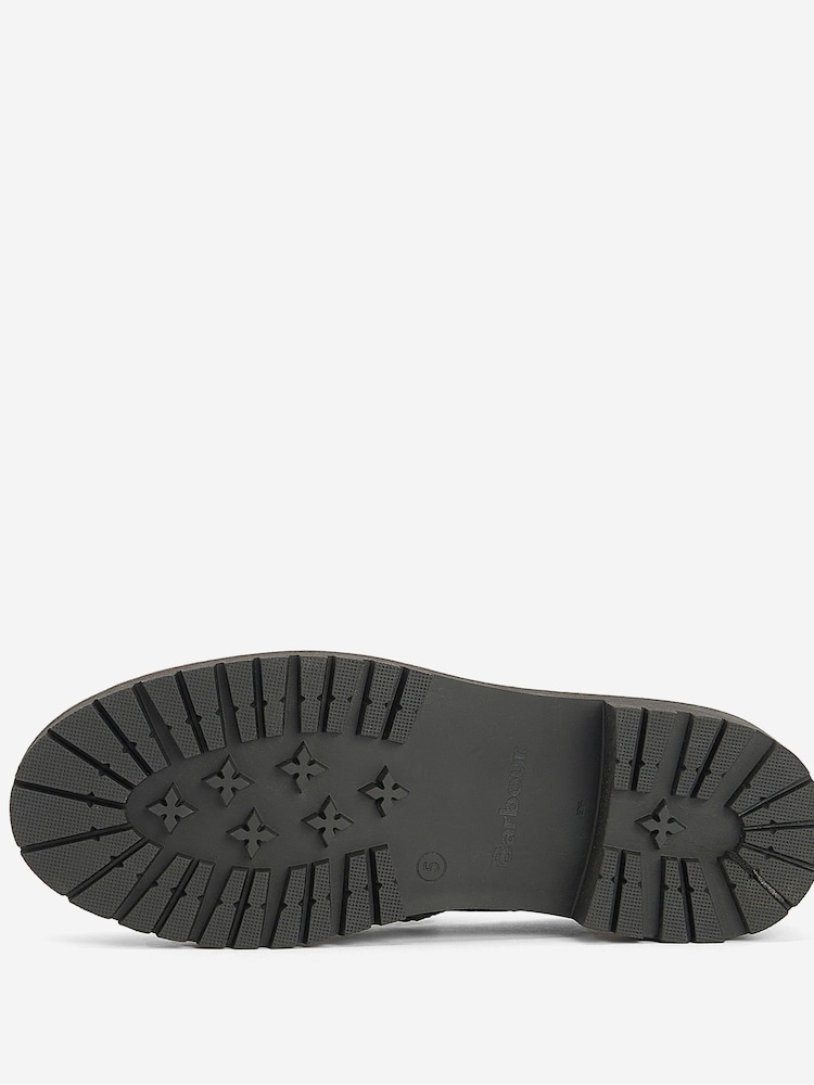 Barbour® Black Norma Leather Penny Loafers - Image 5 of 5