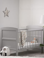 Obaby Grace Warm Grey Cot Bed - Image 1 of 7
