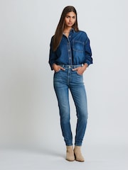Dark Blue Mom Comfort Stretch Jeans - Image 1 of 6