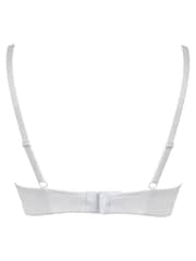 Pour Moi White Padded Romance Moulded Plunge Push Up Bra - Image 5 of 5