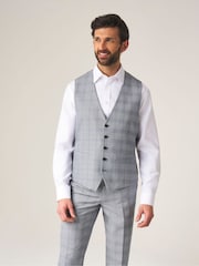 Skopes Grey Single Breasted Double Breasted Scoop Anello Suit Waistcoat - Image 1 of 6