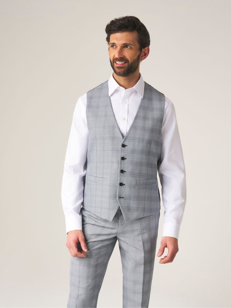 Skopes Grey Single Breasted Double Breasted Scoop Anello Suit Waistcoat - Image 1 of 6