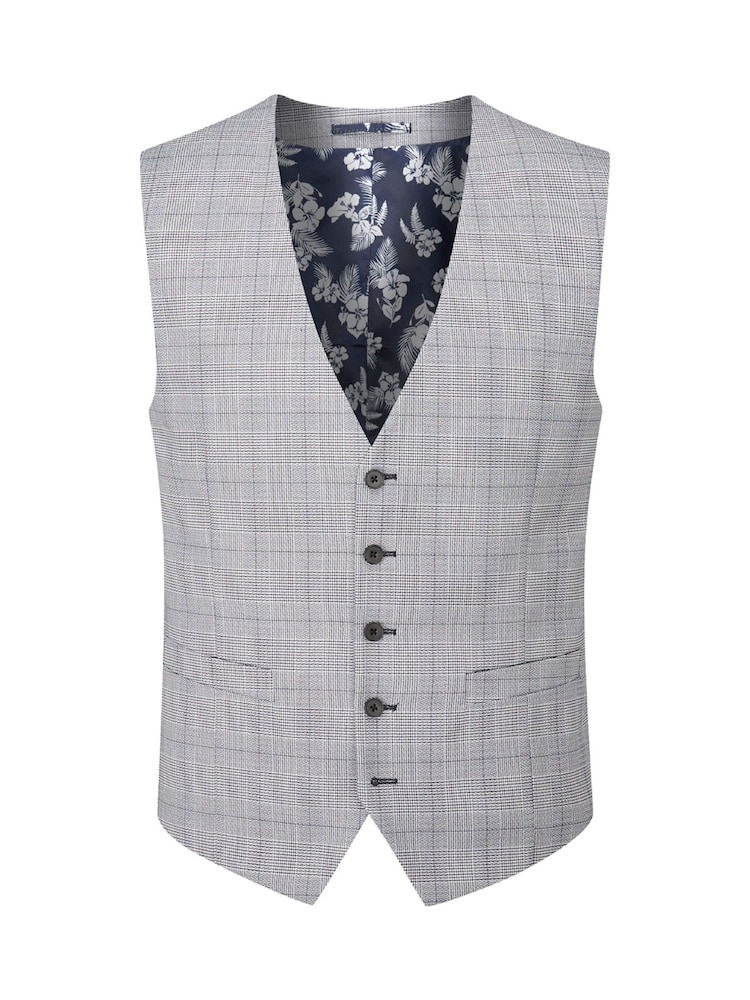 Skopes Grey Single Breasted Double Breasted Scoop Anello Suit Waistcoat - Image 3 of 4
