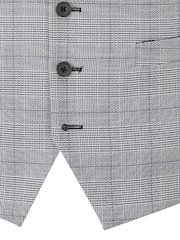 Skopes Grey Single Breasted Double Breasted Scoop Anello Suit Waistcoat - Image 5 of 6