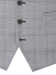 Skopes Grey Single Breasted Double Breasted Scoop Anello Suit Waistcoat - Image 6 of 6