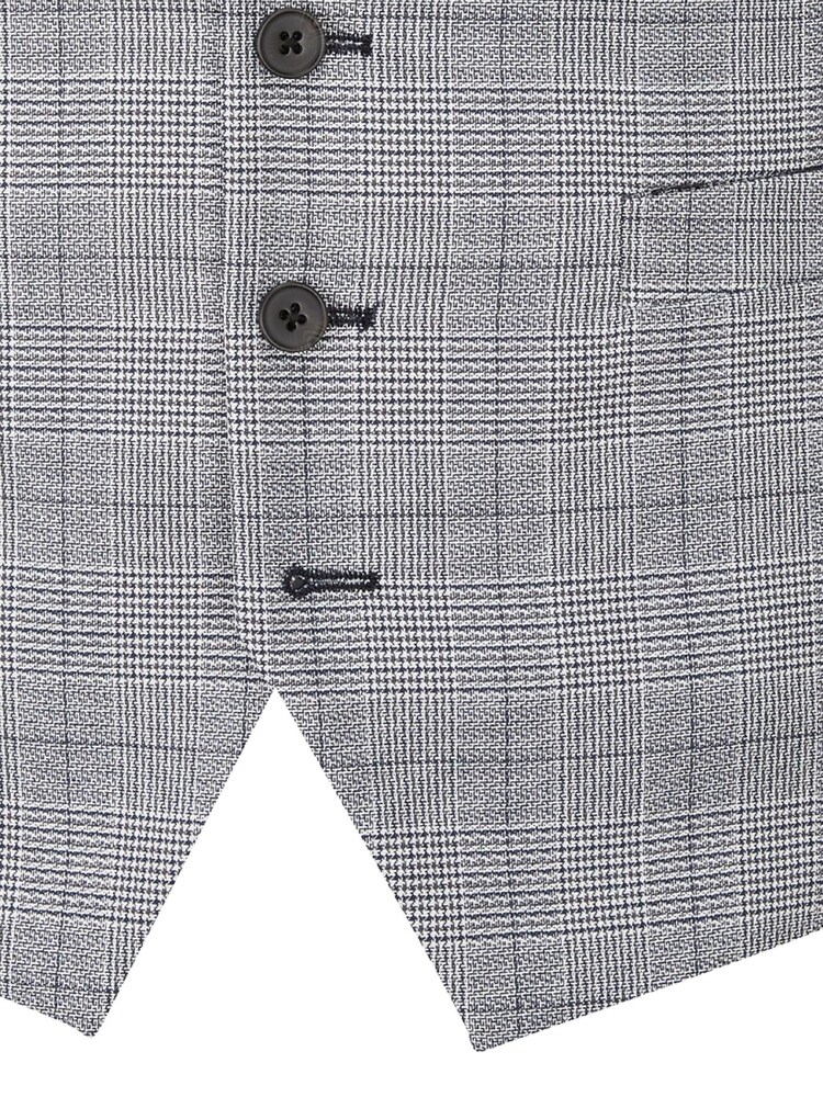 Skopes Grey Single Breasted Double Breasted Scoop Anello Suit Waistcoat - Image 6 of 6