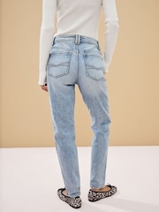 Bleach Wash Mom Comfort Stretch Jeans - Image 2 of 5