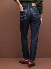 Rinse Blue 100% Cotton Column Mom Jeans - Image 4 of 5