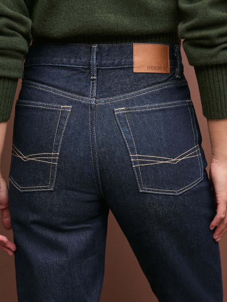 Rinse Blue 100% Cotton Column Mom Jeans - Image 5 of 5