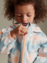 Pale Blue Waterproof Printed Puddlesuit (3mths-7yrs) - Image 4 of 8