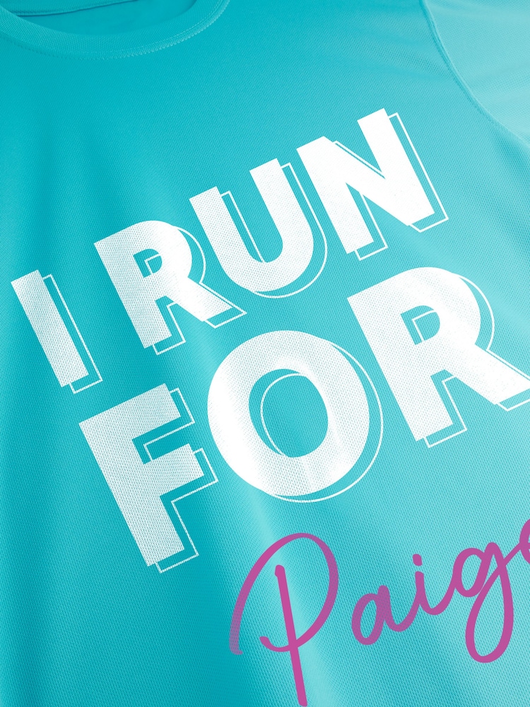 Stitch Style Personalized 'I Run For' Short Sleeve T-Shirt - Image 2 of 4 Stitch Style Personalized 'I Run For' Short Sleeve T-Shirt - Image 2 of 4